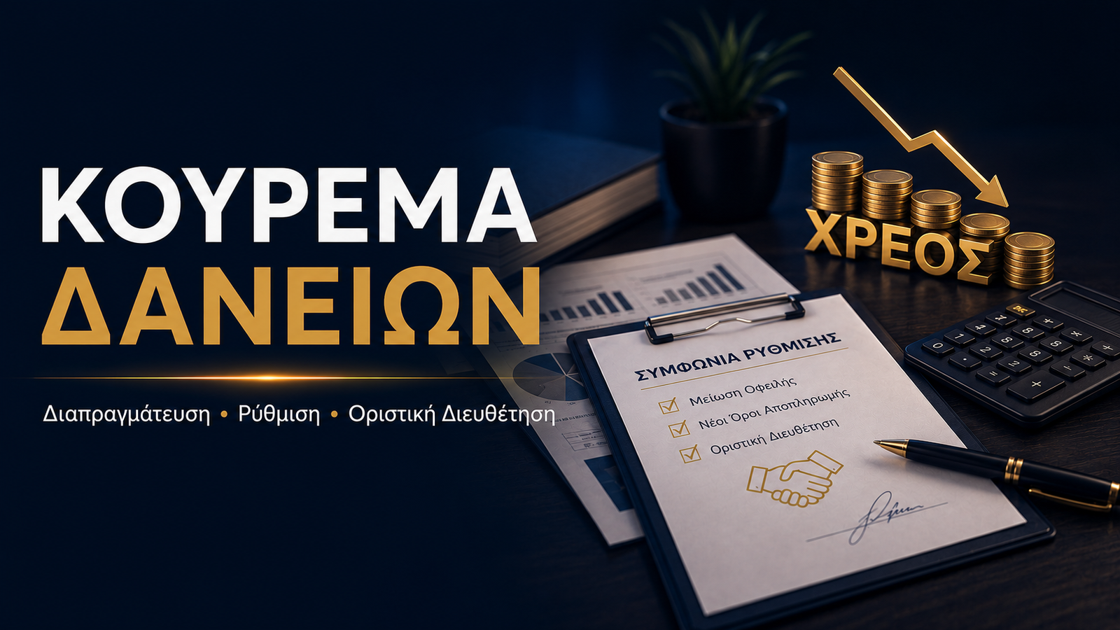 Κούρεμα δανείων μέσω διαπραγμάτευσης και οριστικής διευθέτησης Κούρεμα δανείων μέσω διαπραγμάτευσης και οριστικής διευθέτησης