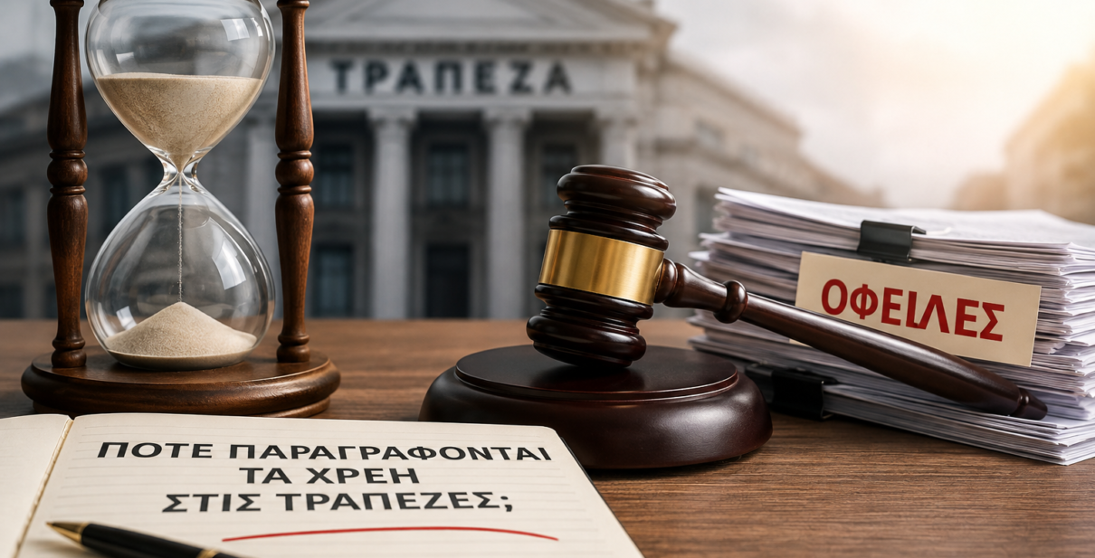 Πότε παραγράφονται τα χρέη στις τράπεζες και πώς ελέγχεται η παραγραφή