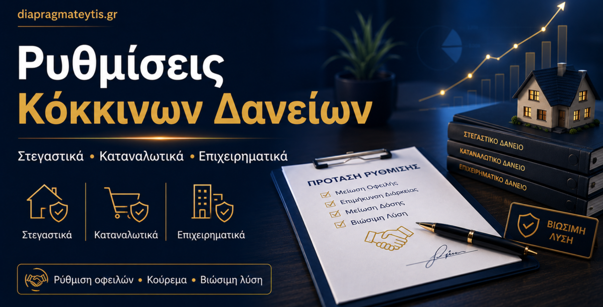 Ρυθμίσεις κόκκινων δανείων για βιώσιμη διευθέτηση οφειλής
