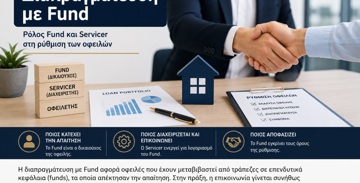 Διαπραγμάτευση με Fund – ρόλος Fund και Servicer στη ρύθμιση οφειλών