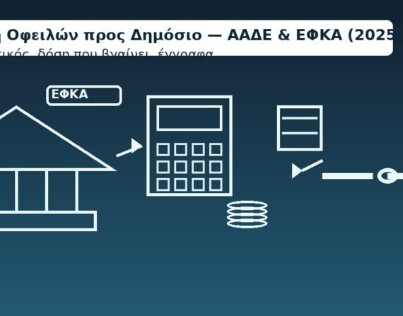 Ρύθμιση οφειλών προς Δημόσιο – 2025: ΑΑΔΕ, ΕΦΚΑ, υπολογιστής, ημερολόγιο, χειραψία προστασίας
