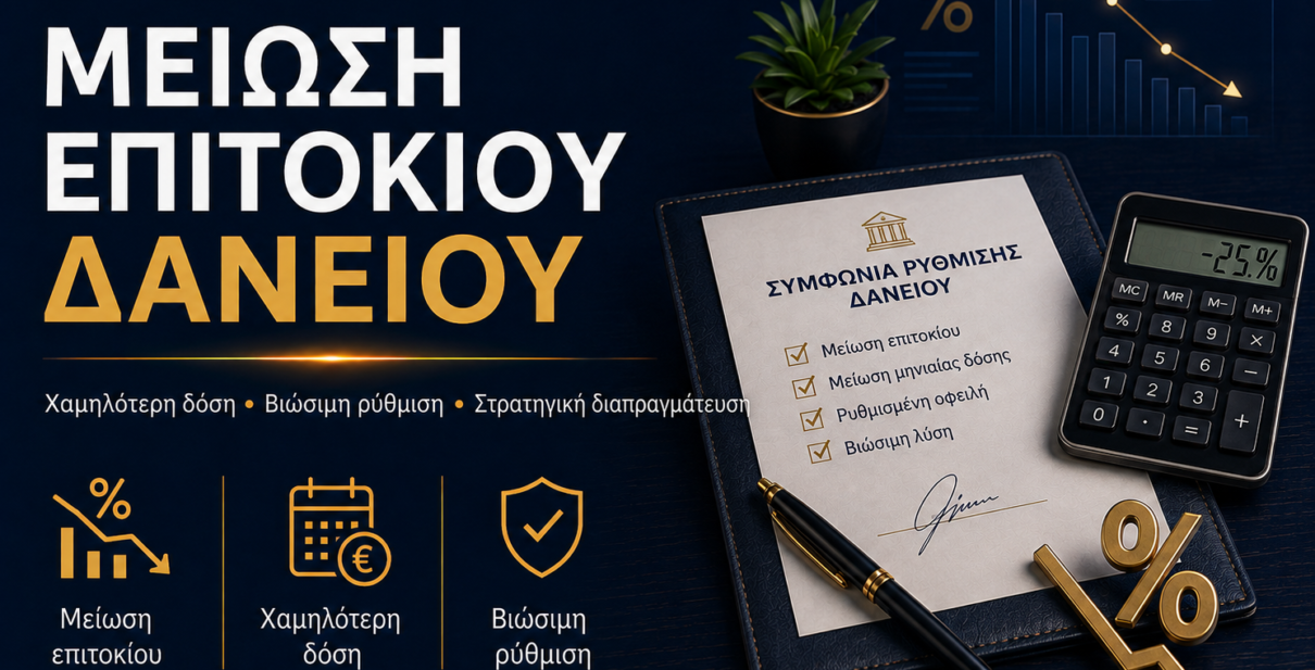 Μείωση επιτοκίου δανείου και χαμηλότερη μηνιαία δόση