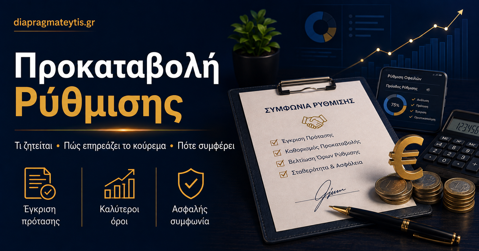 Προκαταβολή ρύθμισης δανείου και συμφωνία με servicer