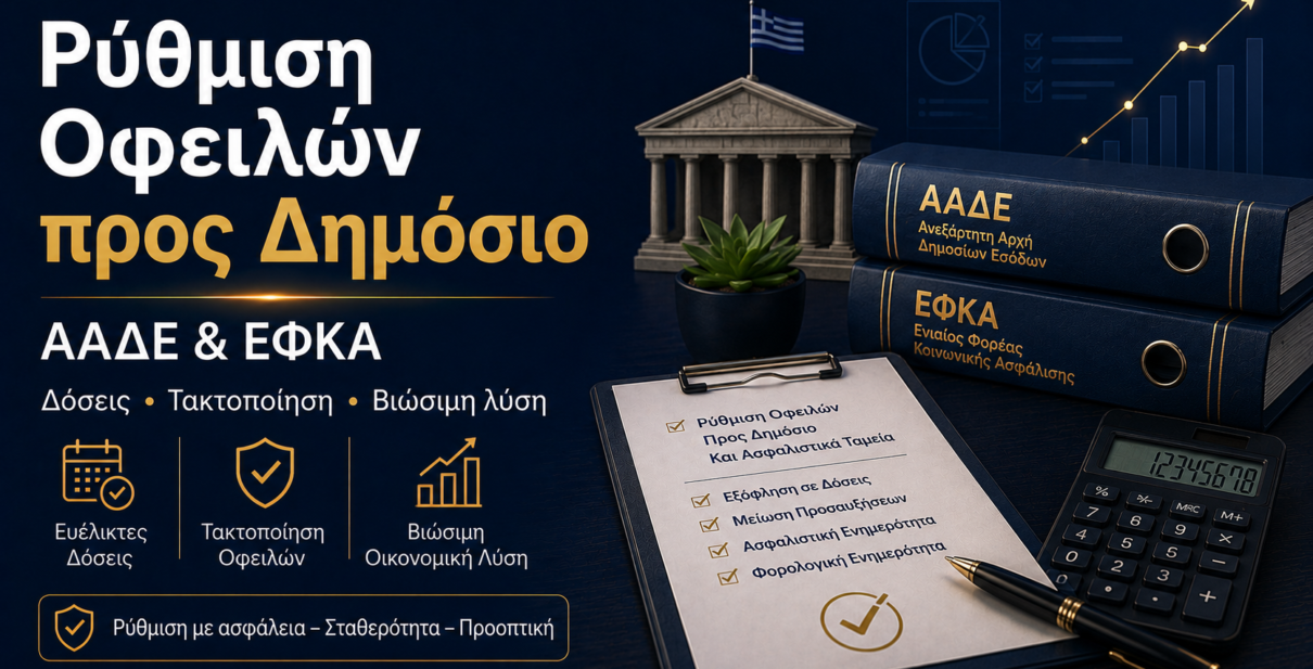 Ρύθμιση Οφειλών προς Δημόσιο, ΑΑΔΕ και ΕΦΚΑ | 2026