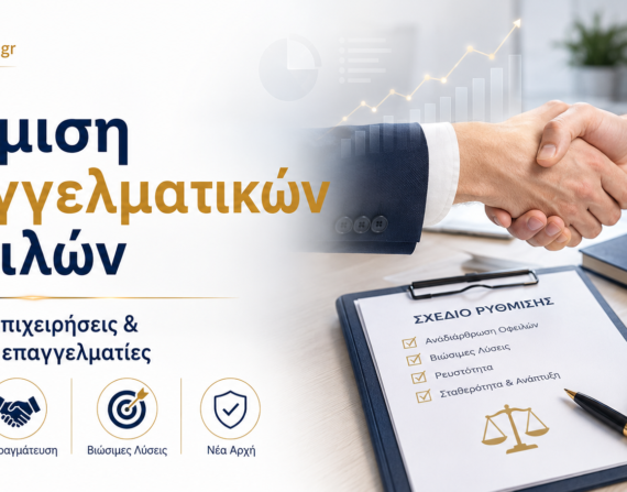 Ρύθμιση επαγγελματικών οφειλών για επιχειρήσεις και ελεύθερους επαγγελματίες