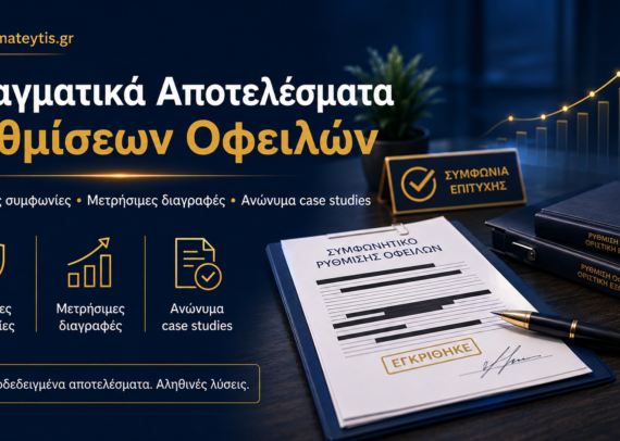 Πραγματικά αποτελέσματα ρυθμίσεων οφειλών