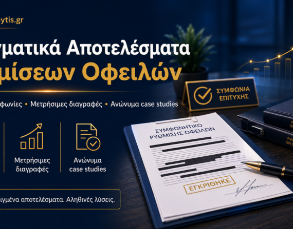 Πραγματικά αποτελέσματα ρυθμίσεων οφειλών