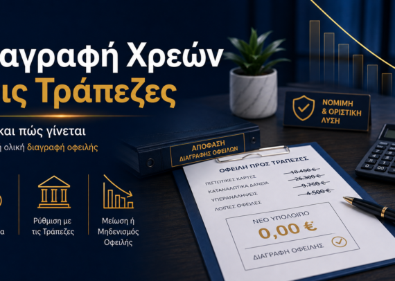 Διαγραφή χρεών στις τράπεζες – μερική ή ολική διαγραφή οφειλής