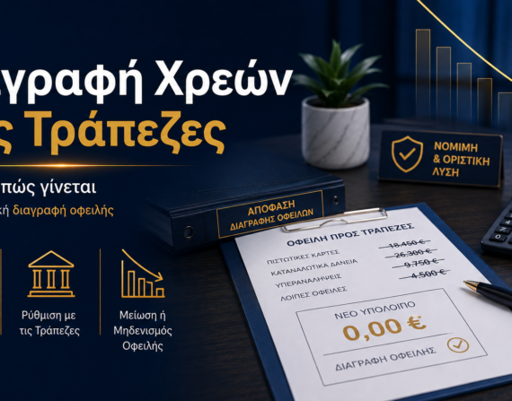 Διαγραφή χρεών στις τράπεζες – μερική ή ολική διαγραφή οφειλής