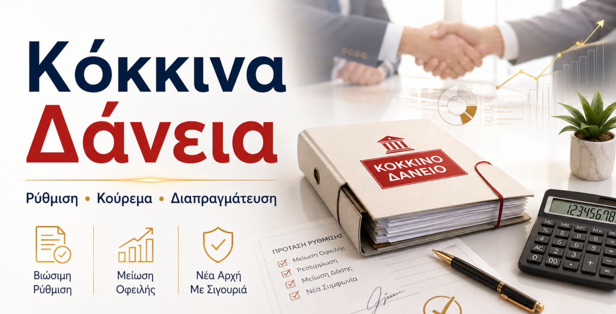 Κόκκινα δάνεια – ρύθμιση, κούρεμα και διαπραγμάτευση οφειλών