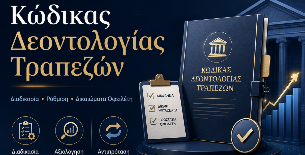 Κώδικας Δεοντολογίας Τραπεζών και διαδικασία ρύθμισης οφειλών