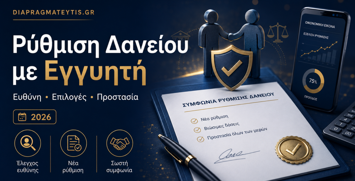 Ρύθμιση δανείου με εγγυητή και έλεγχος ευθύνης