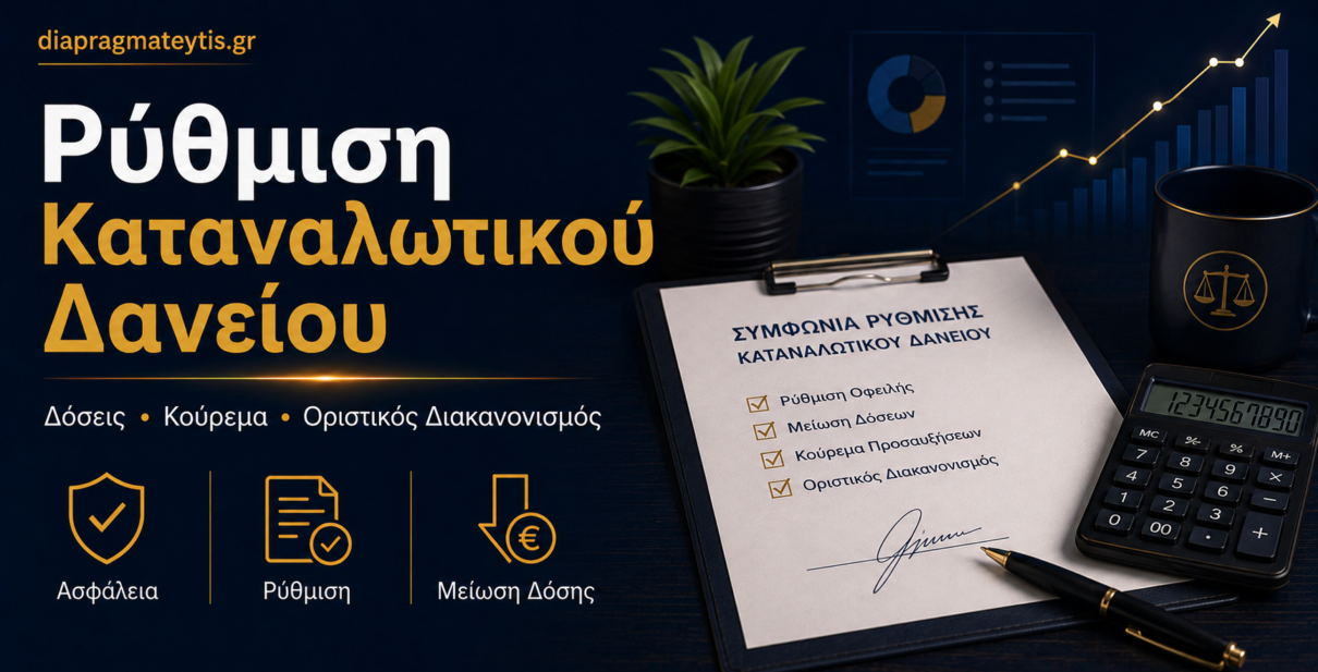 Ρύθμιση καταναλωτικού δανείου με χαμηλότερη δόση και κούρεμα