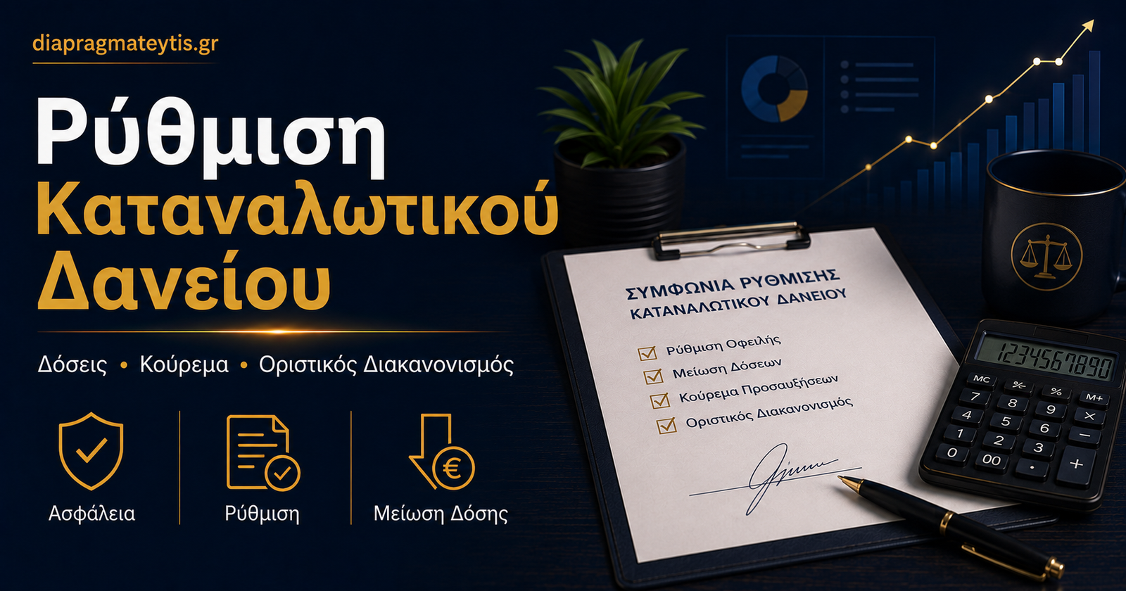 Ρύθμιση καταναλωτικού δανείου με χαμηλότερη δόση και κούρεμα
