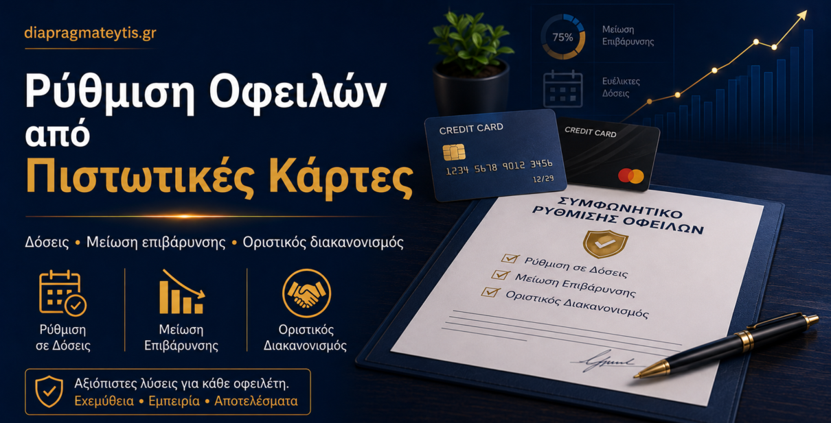Ρύθμιση οφειλών από πιστωτικές κάρτες με χαμηλότερη δόση