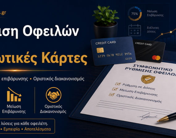 Ρύθμιση οφειλών από πιστωτικές κάρτες με χαμηλότερη δόση