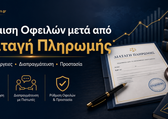 Ρύθμιση οφειλών μετά από διαταγή πληρωμής και διαπραγμάτευση με servicer