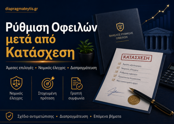 Ρύθμιση οφειλών μετά από κατάσχεση και διαπραγμάτευση με servicer