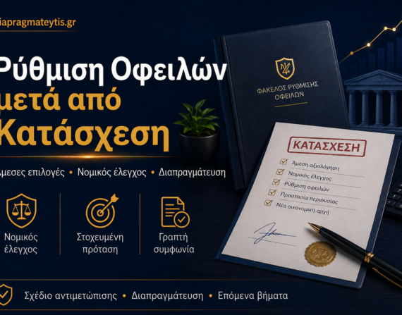 Ρύθμιση οφειλών μετά από κατάσχεση και διαπραγμάτευση με servicer